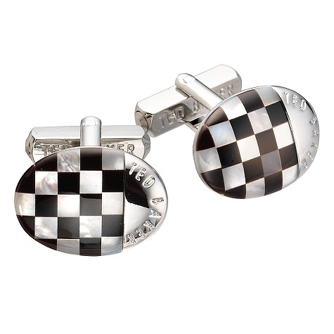 ted baker black and white cufflinks