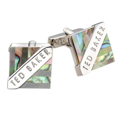 ted baker shell inset cufflinks