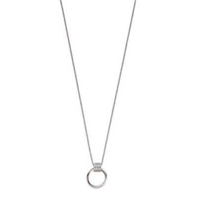 Emporio Armani sterling silver logo necklace