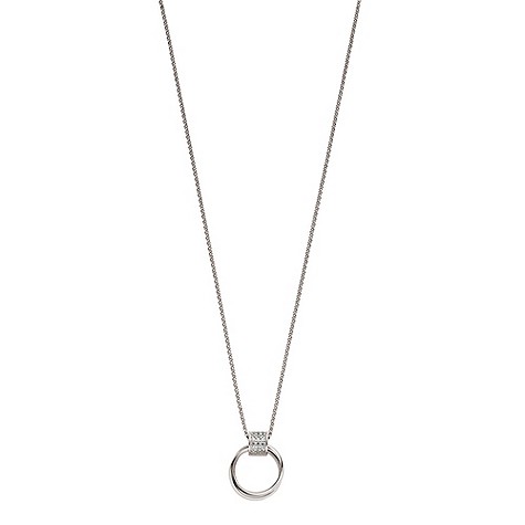 Emporio Armani sterling silver logo necklace