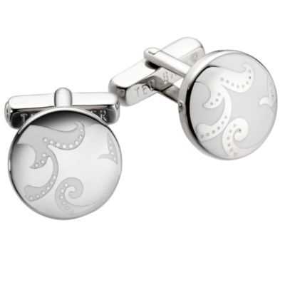 Ted Baker purple crystal cufflinks