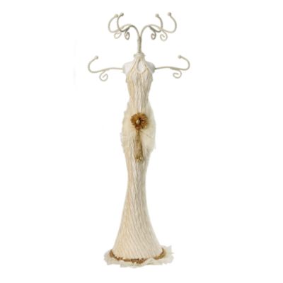 Cream Satin Jewellery Hanger