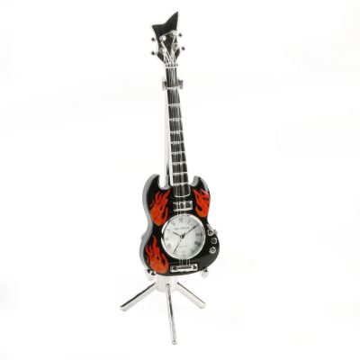 Unbranded Miniature Gibson Guitar Clock