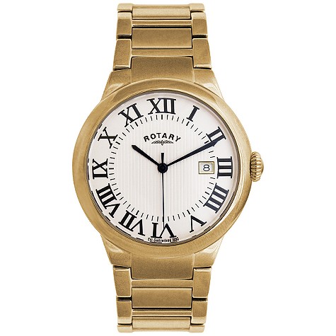 Rotary mens gold-plated watch