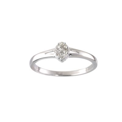 9ct white gold diamond ring