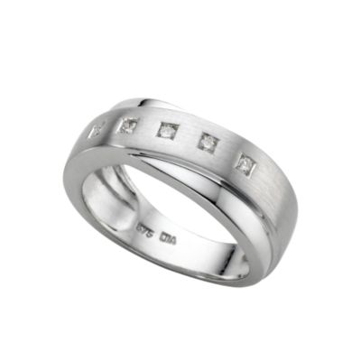 9ct white gold diamond ring - Product number 6757251