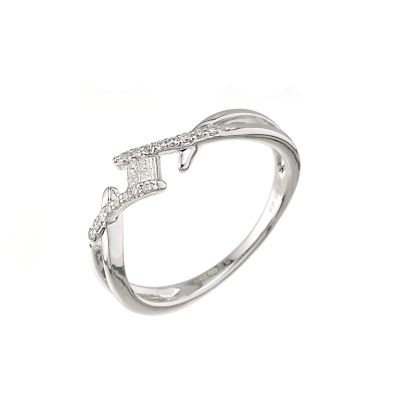 9ct white gold diamond ring