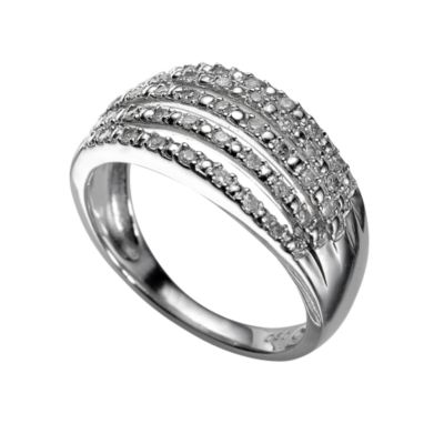 9ct white gold fifth carat diamond ring