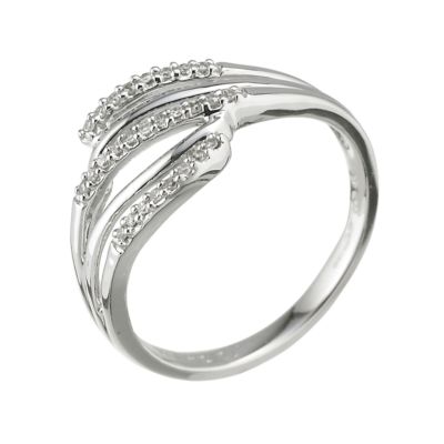 9ct white gold 12 point diamond ring - Product number 6759890