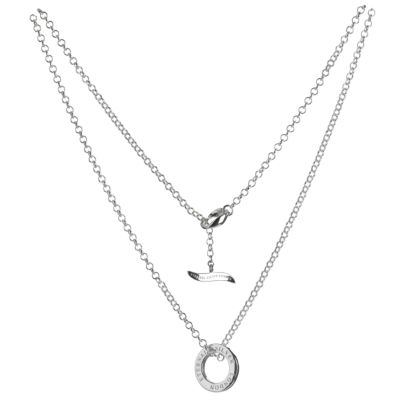 Eternal Silver donut necklace 20