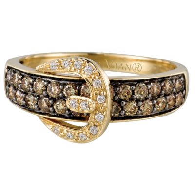 LeVian 14CT Gold Two Third Carat Chocolate Diamond Ring