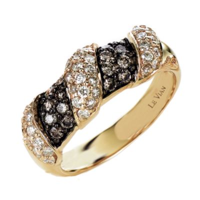 Le Vian 72pt Chocolate white diamond 14ct gold