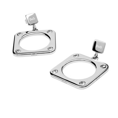 D&G square link earrings