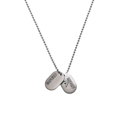 Armani mens dog tags