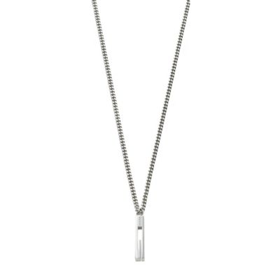 Branded necklace in sterling silver