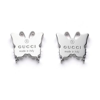 Gucci Stud earrings with engraved Gucci trademark butterfly - Product number 6793312