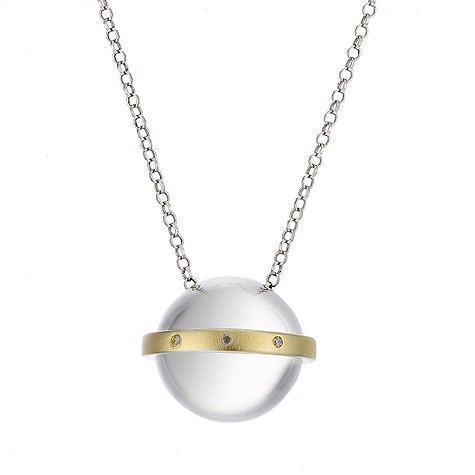 Unbranded Sphere of Life diamond silver 18ct gold-plated