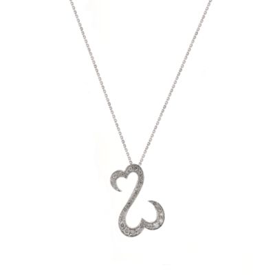 Open Hearts by Jane Seymour Half Carat Diamond Pendant