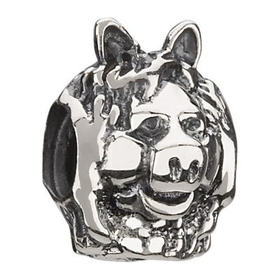 Unbranded Chamilia - sterling silver Disney Miss Piggy bead