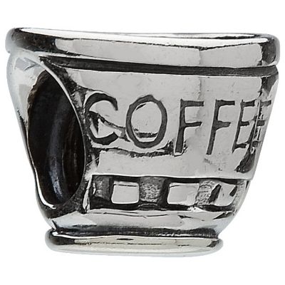 Unbranded Chamilia - sterling silver coffee cup bead
