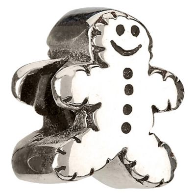 chamilia - sterling silver gingerbread man bead