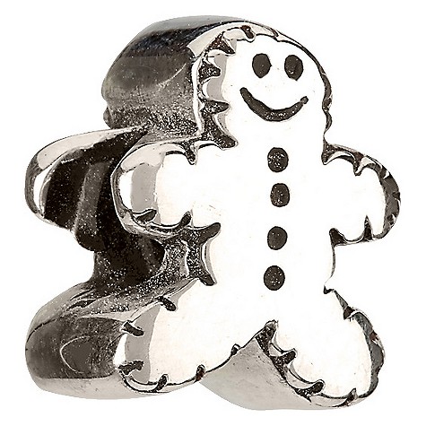 Unbranded Chamilia - sterling silver gingerbread man bead