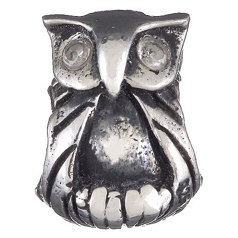 Unbranded Chamilia - sterling silver owl bead