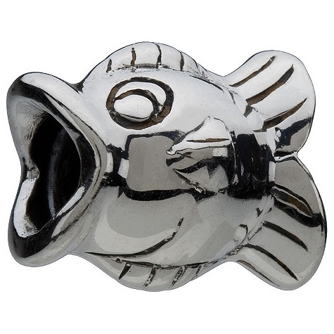Unbranded Chamilia - sterling silver fish bead