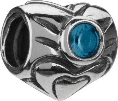 Unbranded Chamilia - sterling silver March birthstone bead