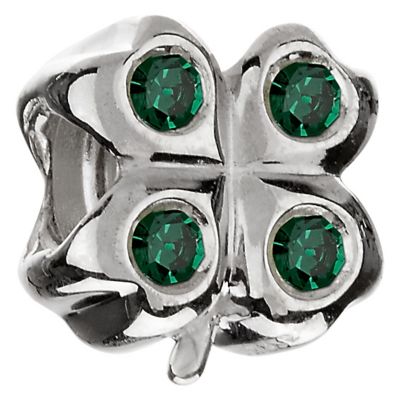 - sterling silver four leaf clover bead