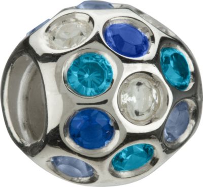 Chamilia - sterling silver cubic zirconia disco ball bead