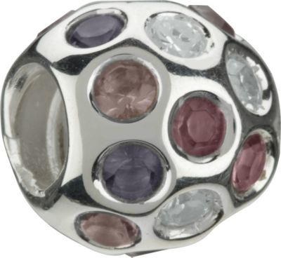 Chamilia - sterling silver cubic zirconia disco ball bead