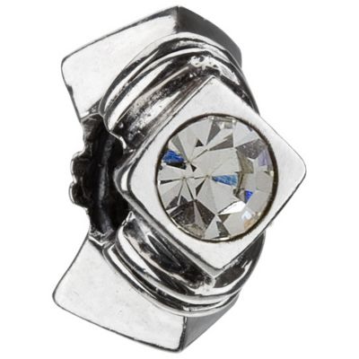 Chamilia - sterling silver cubic zirconia diamond shaped bead - Product number 6804357