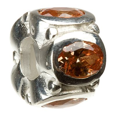 Unbranded Chamilia - sterling silver brown cubic zirconia