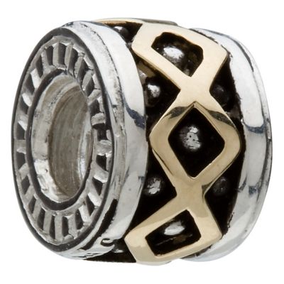 Chamilia - sterling silver and 14k yellow gold cross bead - Product number 6804748