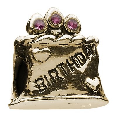 Chamilia - 14k yellow gold Happy Birthday bead - Product number 6804837