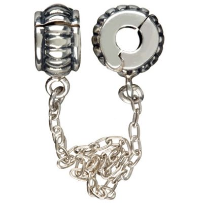 chamilia - sterling silver lines and chains lock