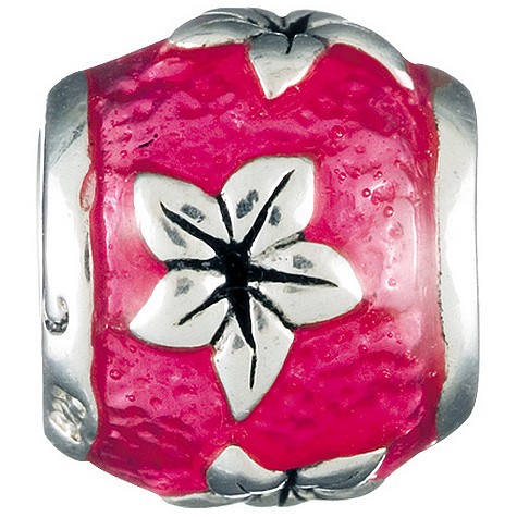 Chamilia - sterling silver and enamel flowers bead