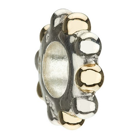 chamilia - sterling silver and 14ct gold spacer