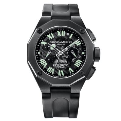 Baume & Mercier Riviera men's black strap watch - Product number 6807348