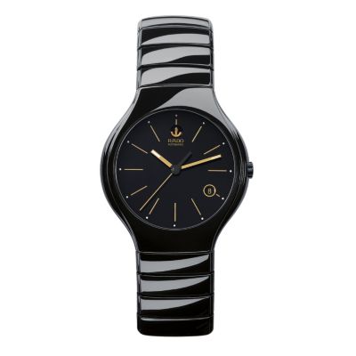 rado mens platinum ceramic automatic watch