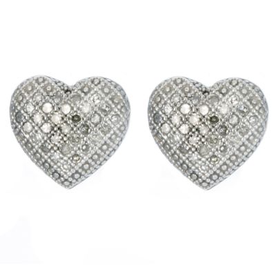 Unbranded Quarter carat diamond sterling silver heart
