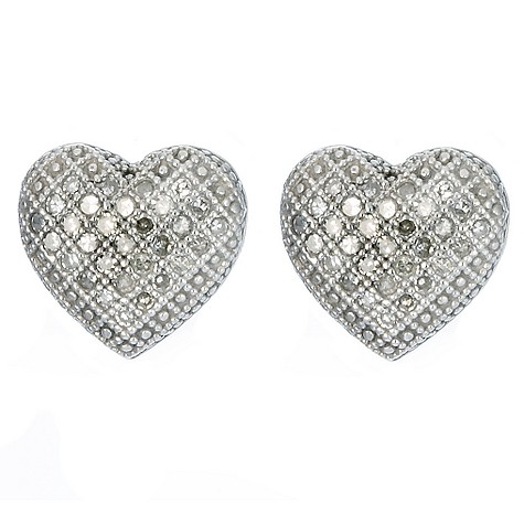 Unbranded Quarter carat diamond sterling silver heart