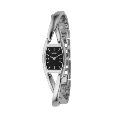 DKNY Ladies' Stainless Steel Twist Bangle Watch