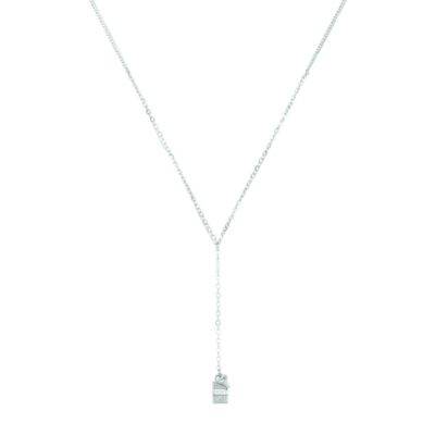 dkny ladies logo key necklet