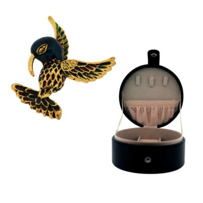 Classic Collection Jewellery Box and Matching Brooch