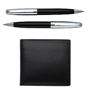Mens Pens and Wallet Gift Set