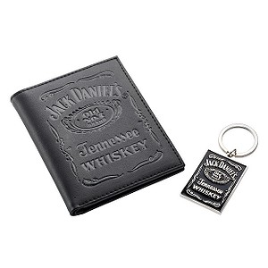 Jack Daniels Wallet and Keyring Gift Set