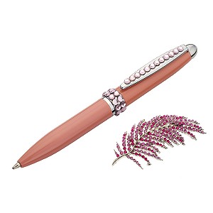 Classic Collection Ladies Pink Mini Pen and Brooch Gift Set