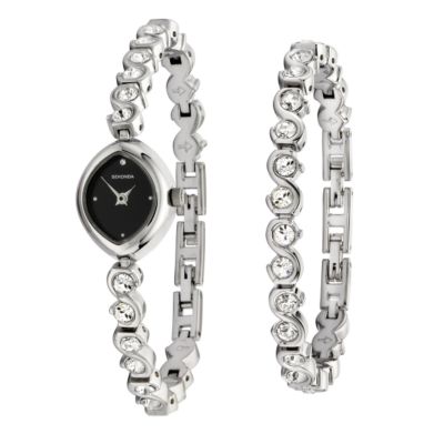 Sekonda Ladies' Swarovski Watch and Bracelet Gift Set - Product number 6832547